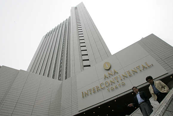 An Intercontinental hotel in Tokyo.