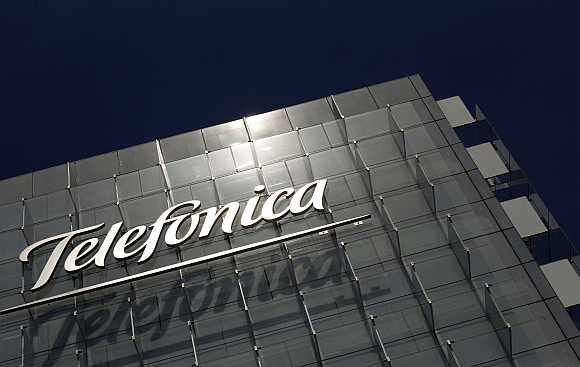 Telefonica's headquarters in Madrid, Spain.