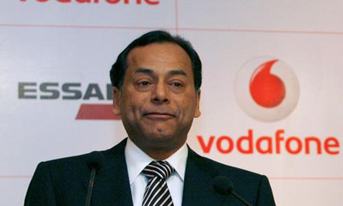 Essar's vice chairman Ravi Ruia at a news conference