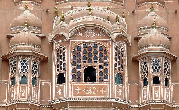A view of Hawa Mahal, also known as Palace of Winds, in Jaipur.