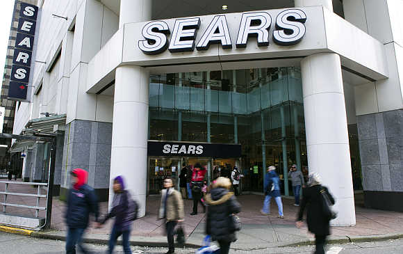 The main Sears store in downtown Vancouver, British Columbia.