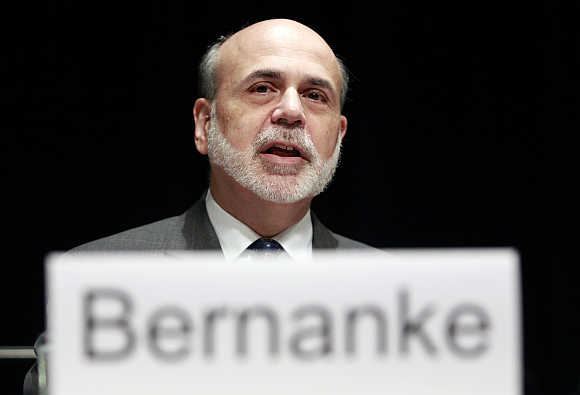 US Federal Reserve Chairman Ben S Bernanke.