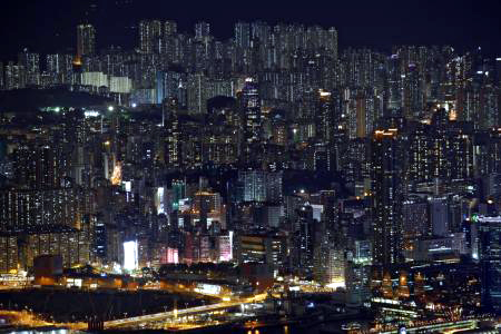 Public and private residential blocks in Hong Kong