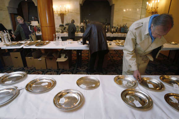 A man views silverware at the Savoy Hotel in central London. Photo is for representation purpose only.