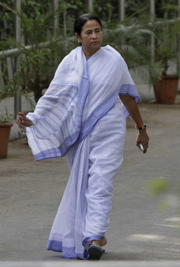 Mamata Banerjee in New Delhi.