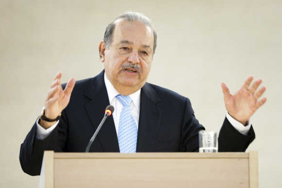 Carlos Slim Helu in Geneva.