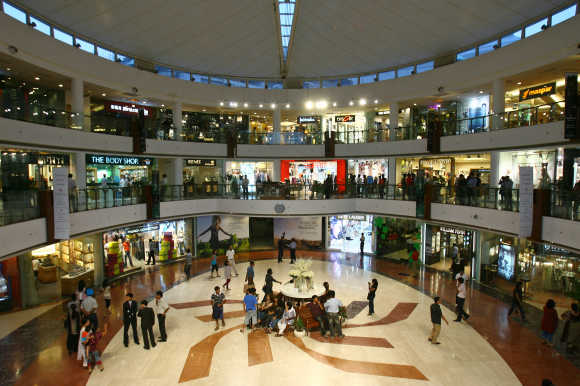 A mall in New Delhi.