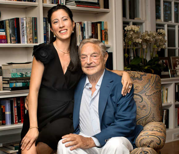 George Soros with girlfriend Tamiko Bolton.