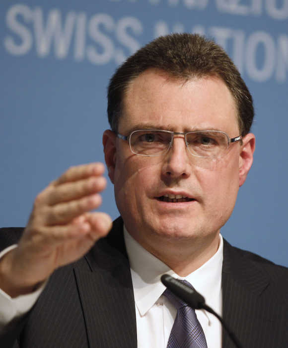 Swiss National Bank Chairman Thomas Jordan.