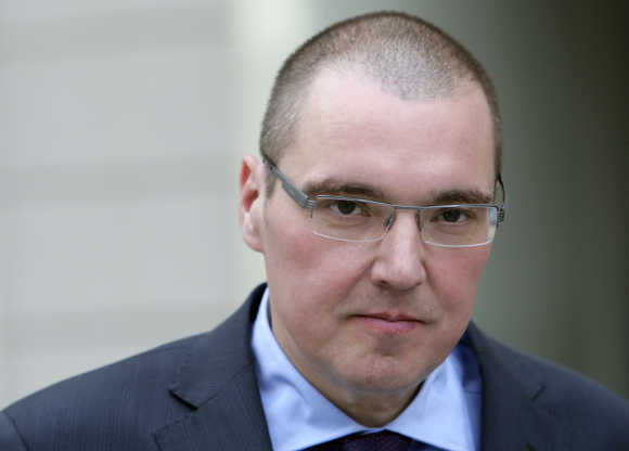 The Czech Republic's Central Bank Governor Miroslav Singer.
