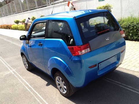 Once fully charged, the existing e2o model can cover 100 kilometers.