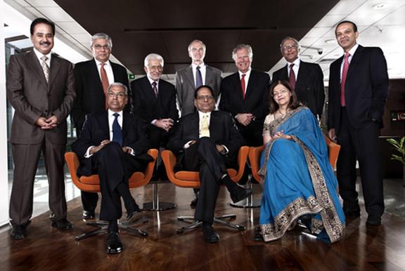 Dr. Reddy's Board of Directors. Sitting at the centre is late K Anji Reddy.