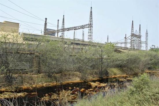 A view shows the backyard of Sterlite Industries Ltd's copper plant in Tuticorin.