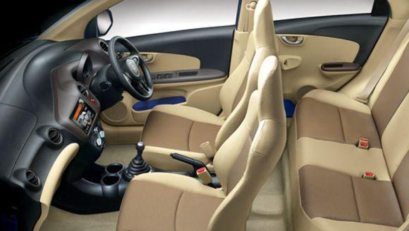 Interior of Honda Brio.