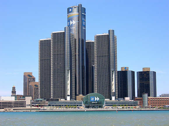 Renaissance Center in Detroit, United States.