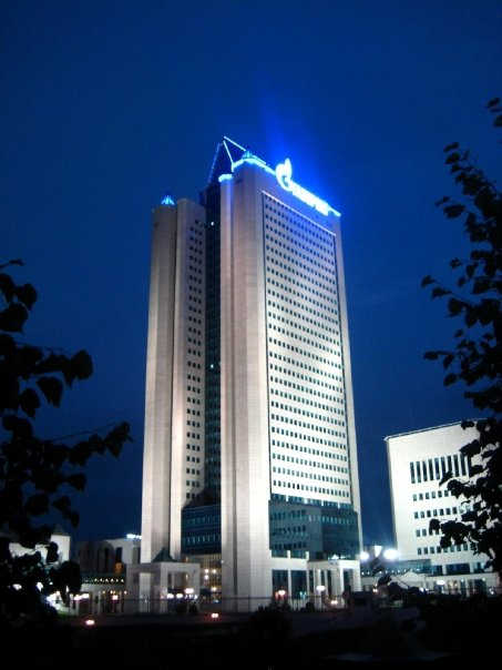 Gazprom headquarters in Moscow, Russia.