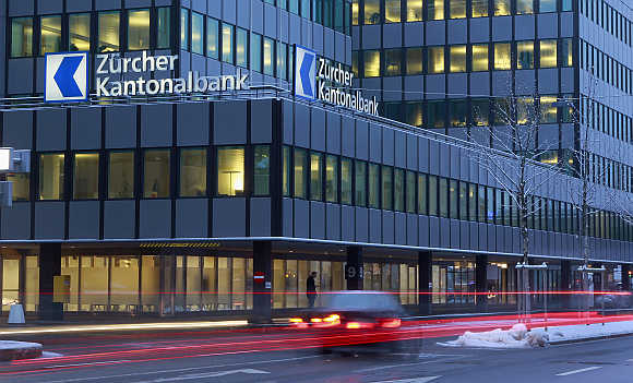 Office of Swiss bank Zuercher Kantonalbank in Zurich.
