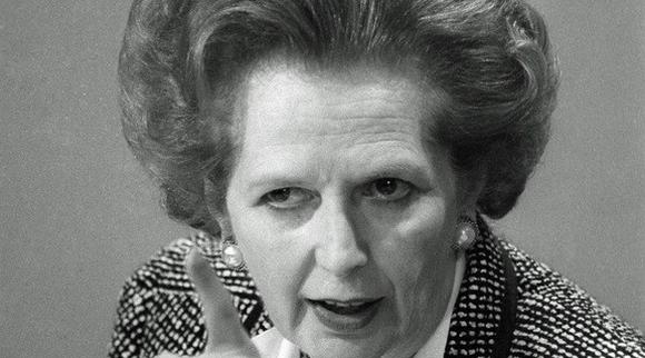 Former British Prime Minister Margaret Thatcher.