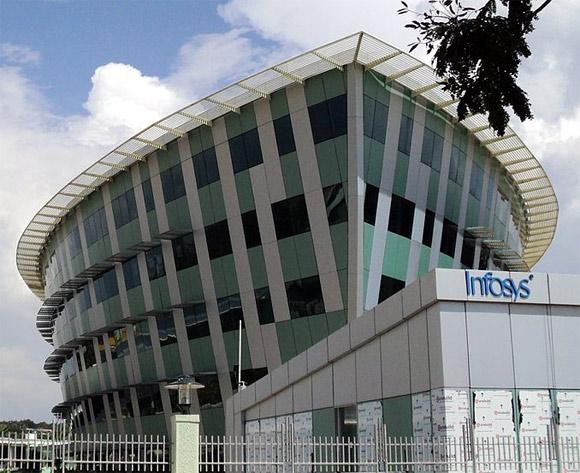 A  building in the Infosys Thiruvananthapuram in Technopark Phase 3.