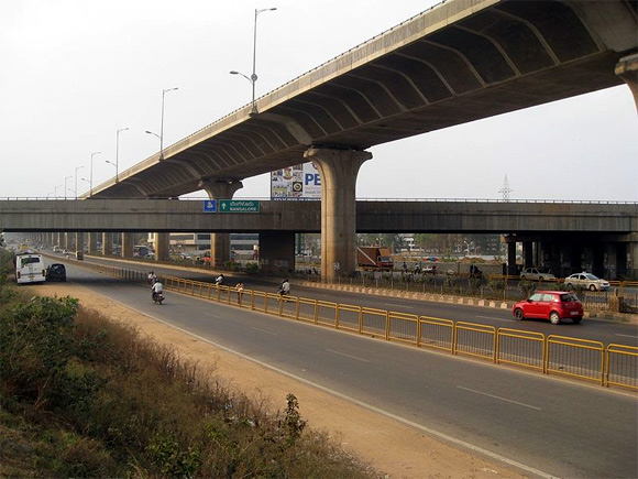 The Junction of the Bangalore-Mysore Infrastructure Corridor and Bangalore Elevated Tollway.