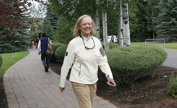 Hewlett-Packard CEO Meg Whitman at the annual Allen and Company conference in Sun Valley, Idaho.