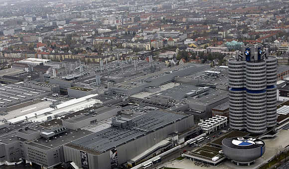 Headquarters of German luxury carmaker BMW in Munich, Germany.
