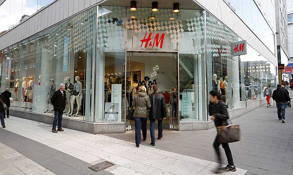 H&M's store in Stockholm, Sweden.