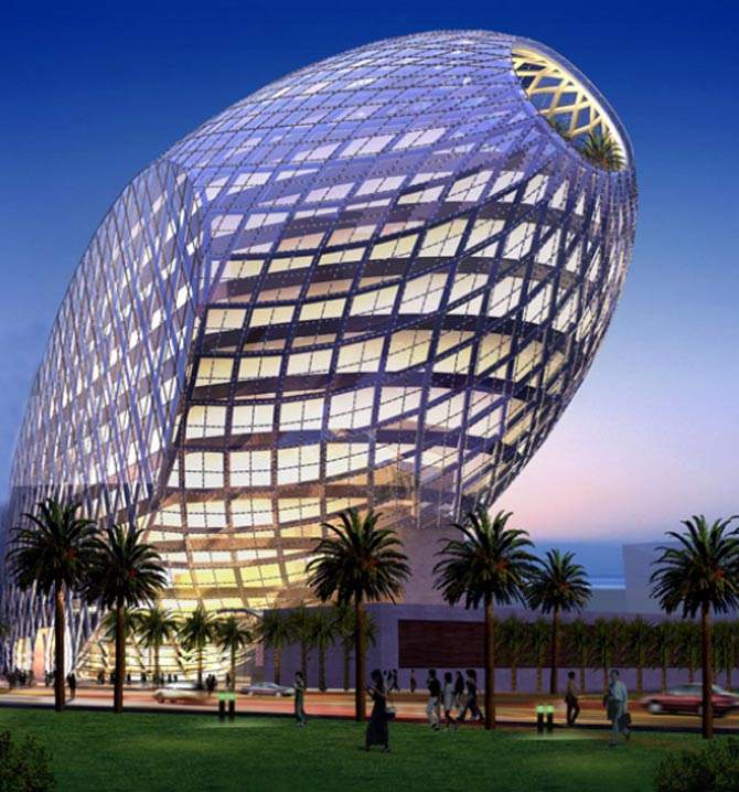 An EGG-shaped stunning office complex in Mumbai 