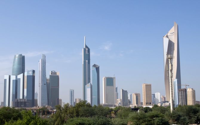 A general view of Kuwait City.