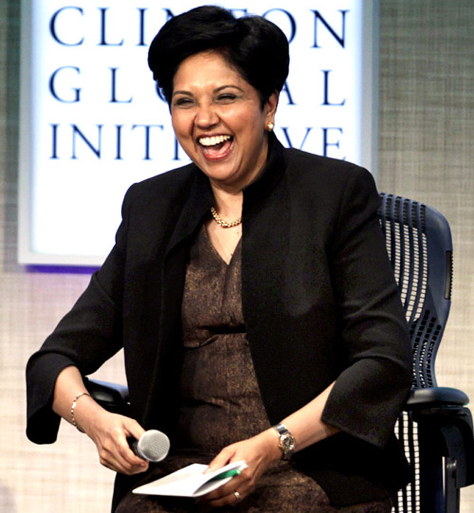 Indra Nooyi thanks her mother for her success