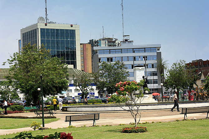 A view of Douala, Cameroon.