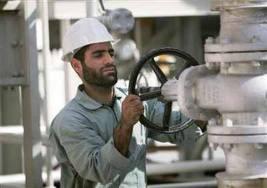 Worker at an oil rig.