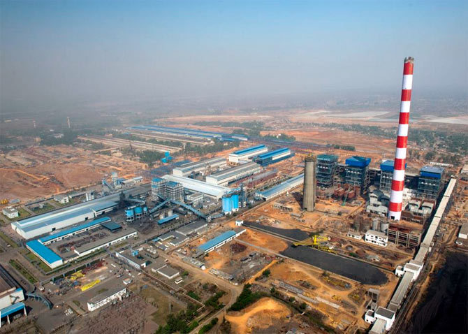An aerial view of the Balco plant at Korba.