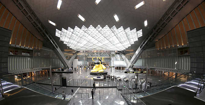 A view of Hamad International airport in Doha.