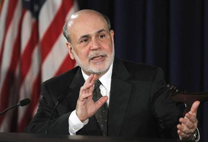US Federal Reserve Chief Ben Bernanke.