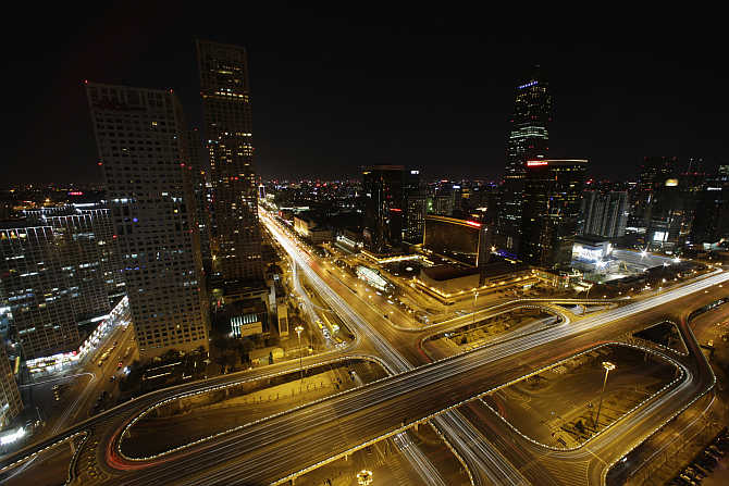 A view of Beijing's Central Business District.