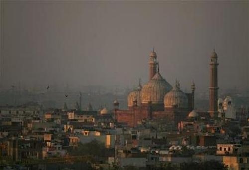 A view of the Jama Masjid.