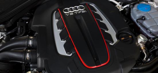 Audi S6's V8 TFSI engine.