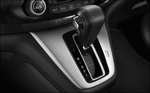 The 5-speed automatic transmission is front-and-center in the 2013 CR-V.