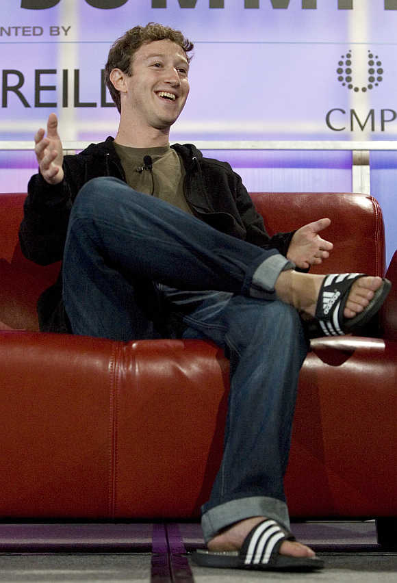 Mark Zuckerberg at the Web 2.0 summit in San Francisco, California.