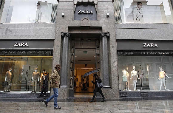 A Zara store in central Madrid.