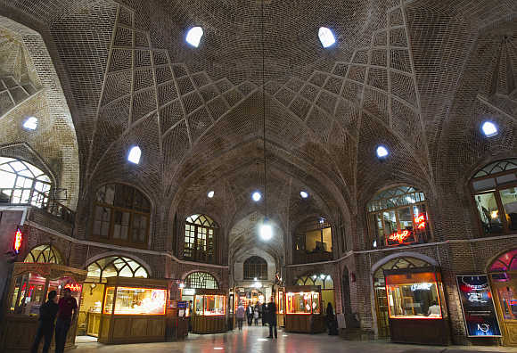 A view of Tabriz market, 633km northwest of Tehran.