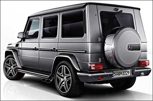The rear view of G63 AMG.