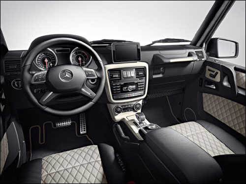 An inside view of G63 AMG.