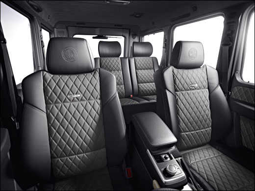 The luxurious seats of G63 AMG.