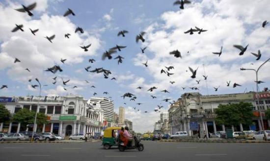 Connaught Place in New Delhi.