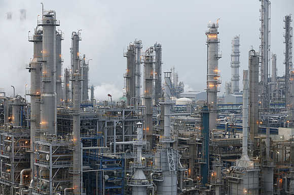 A petrochemicals plant in Seosan, about 150km south of Seoul, South Korea.