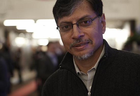 Phaneesh Murthy, former president and CEO of iGate, poses during the World Economic Forum.