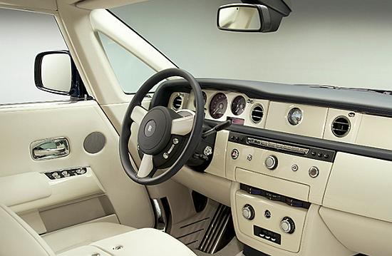 Rolls-Royce Phantom interior.