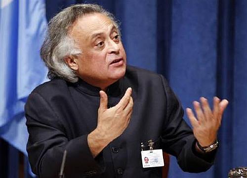Rural Development Minister Jairam Ramesh. He feels that spending cuts would hit housing and road construction in rural areas.